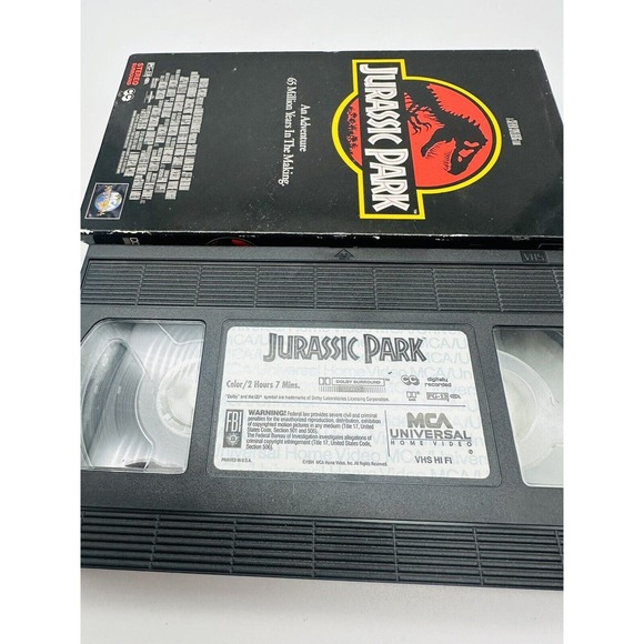 Jurassic Park by Steven Spielberg (VHS, 1993) - Picture 4 of 4